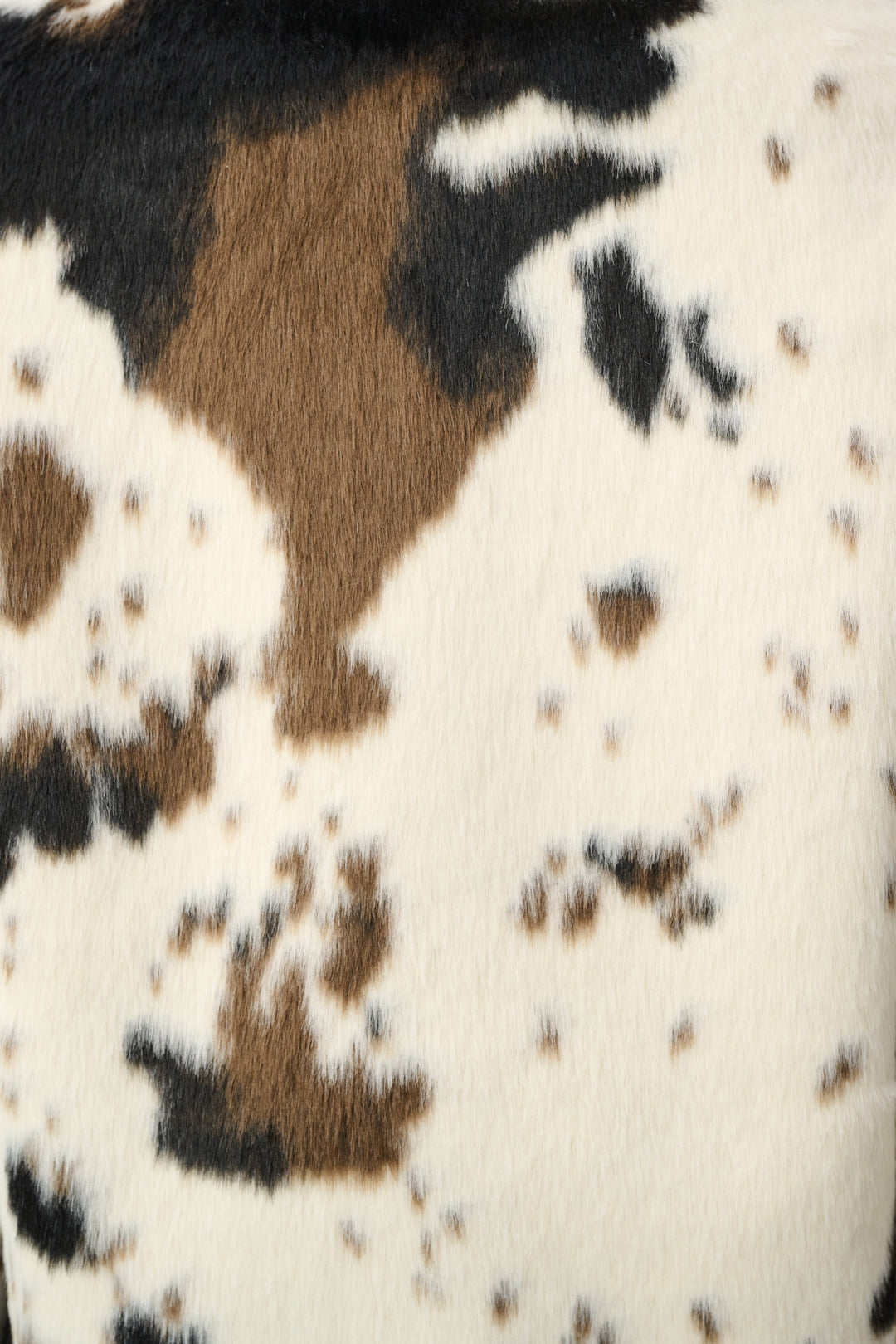 Faux Fur Cow Print Coat 264944