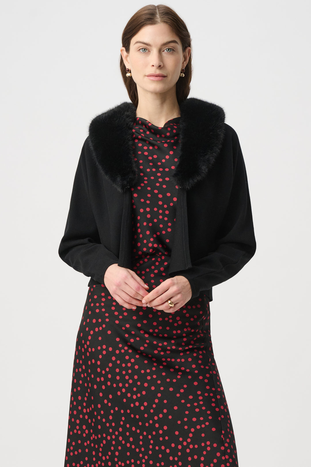 Removable Faux Fur Collar Cover‑Up 264955