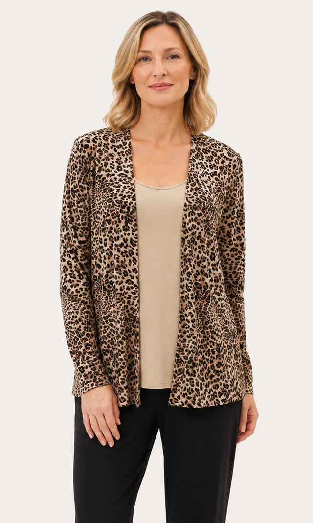 UP! Bamboo Open-Front Cardigan 30189