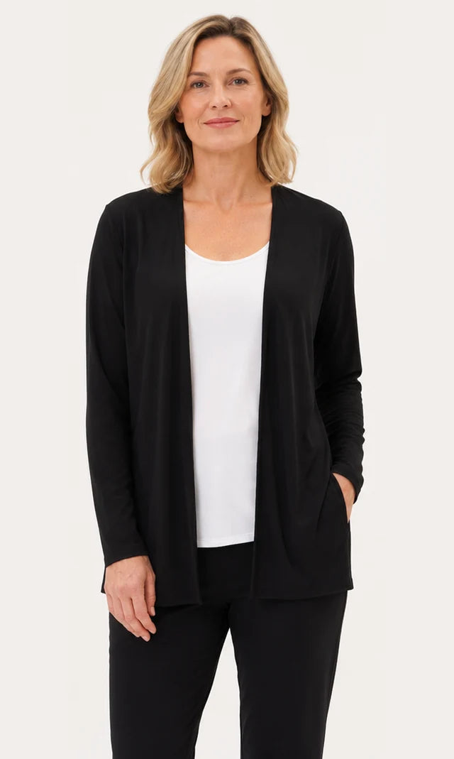UP! Bamboo Open-Front Cardigan 30189