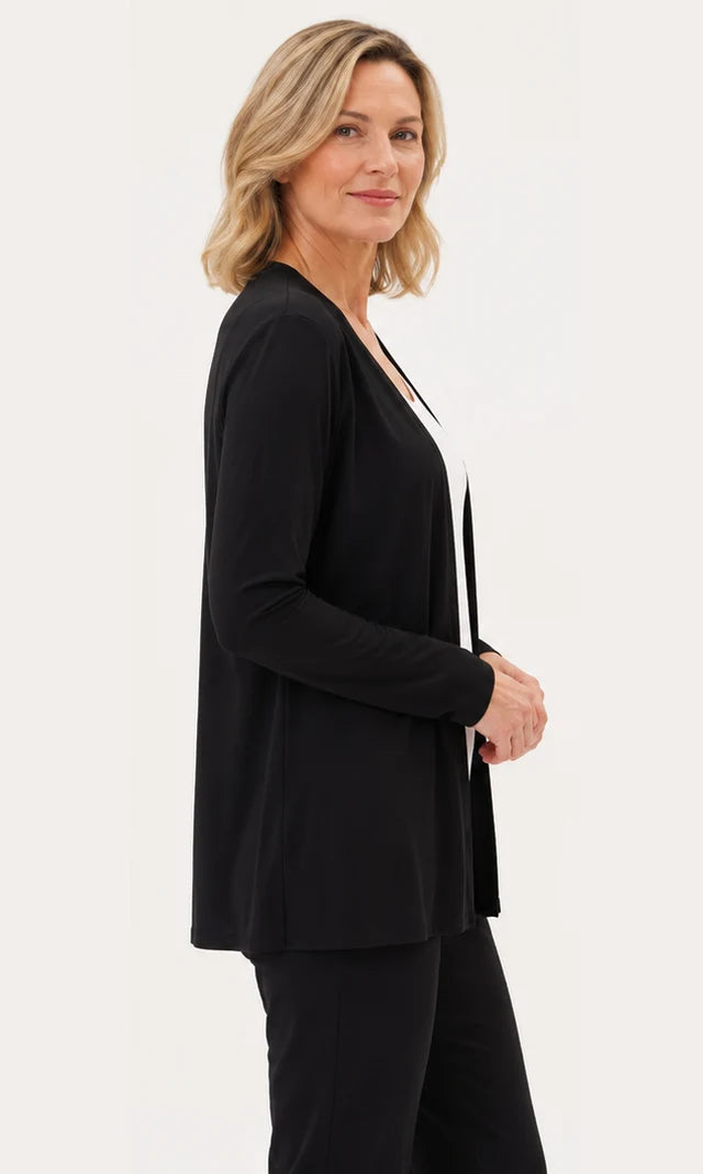 UP! Bamboo Open-Front Cardigan 30189