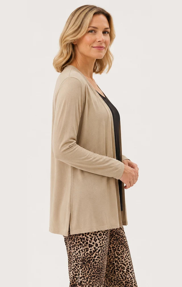 UP! Bamboo Open-Front Cardigan 30189