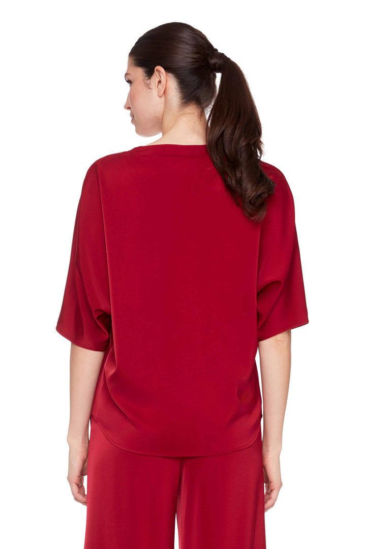 UP! Solid Belize Satin V-neck T-Shirt 30404