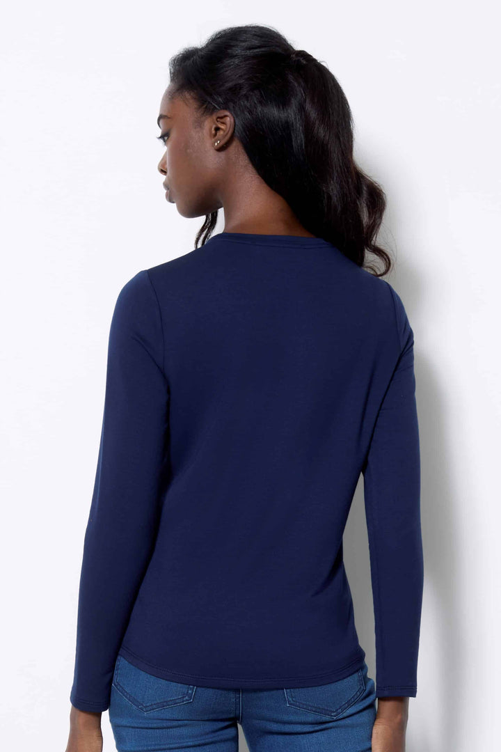 UP! Solid Provence Long-sleeve Top 30415