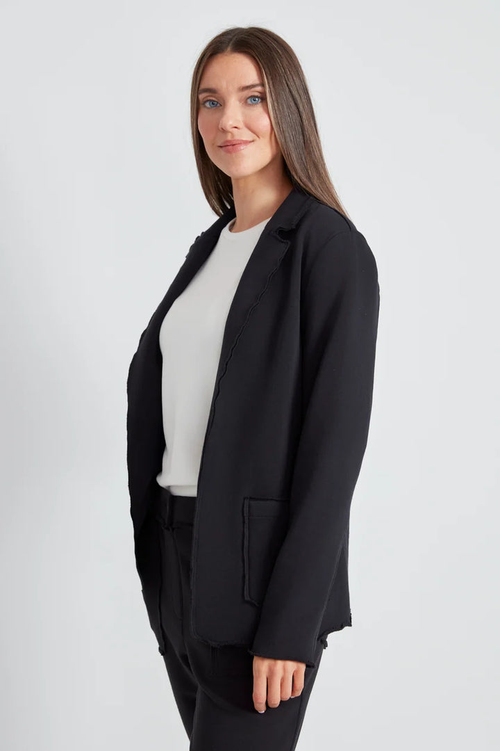 UP! French Terry Raw Edge Blazer 30657