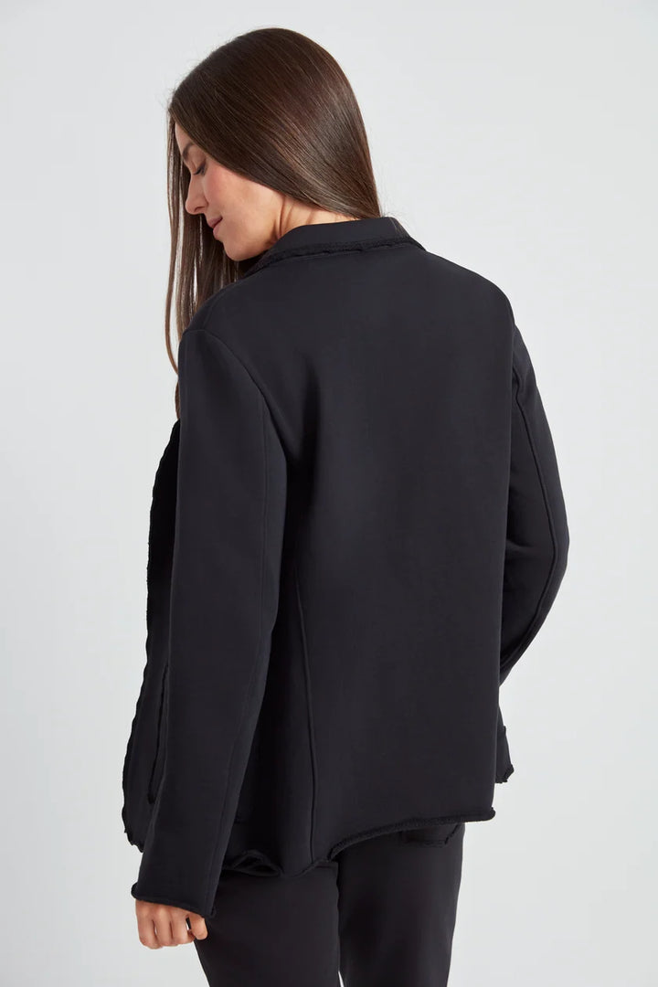 UP! French Terry Raw Edge Blazer 30657