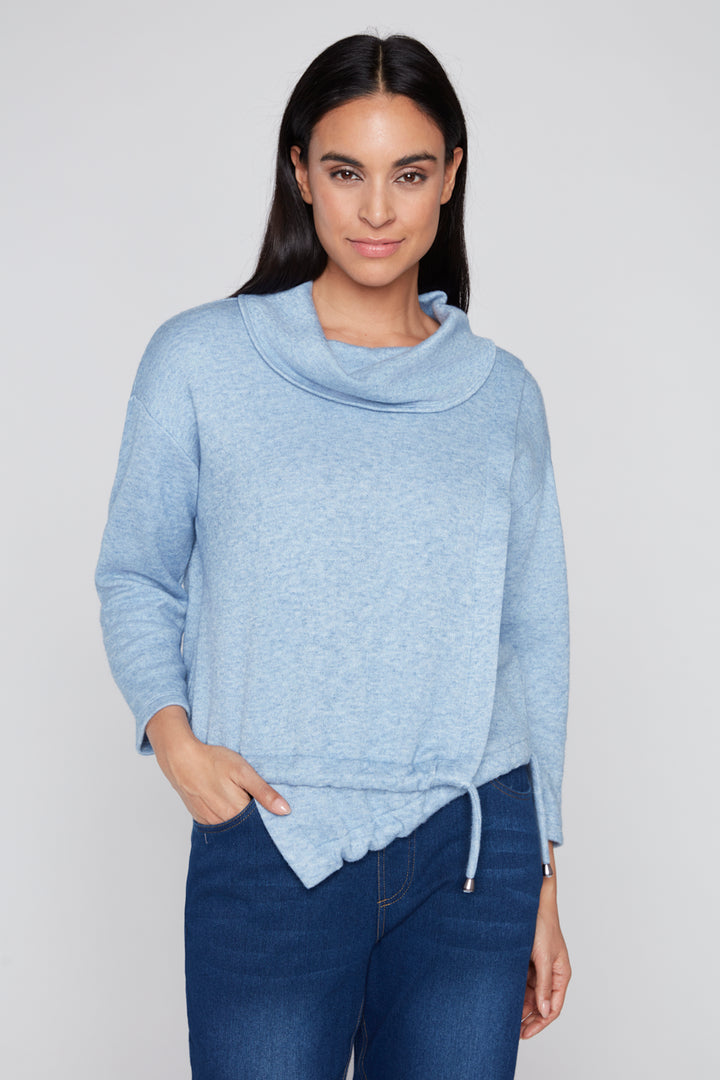 Compli K Novelty Sweater With Cowl Neck 36510