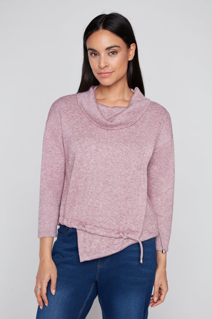 Compli K Novelty Sweater With Cowl Neck 36510