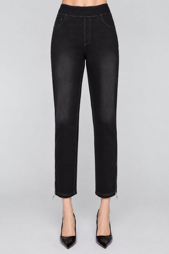 Compli K Dream Denim Pull On Slim Pant With Side Zipper Detail 26" Inseam 36516