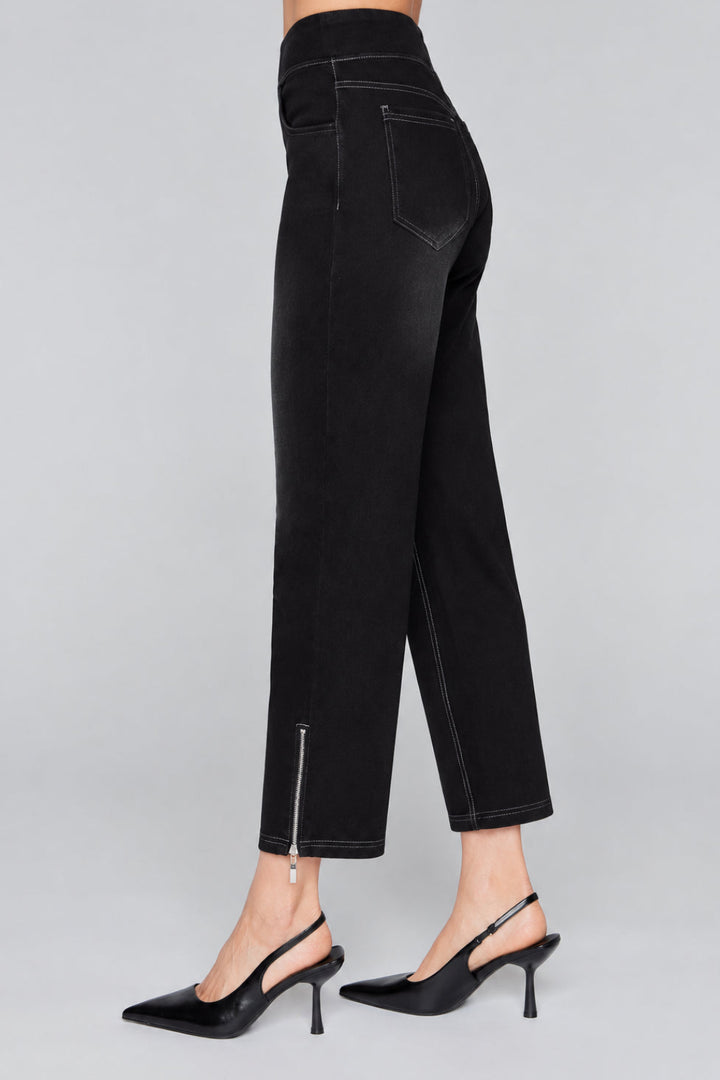 Compli K Dream Denim Pull On Slim Pant With Side Zipper Detail 26" Inseam 36516