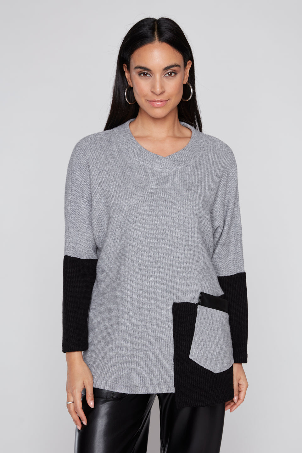 Compli K Novelty 3/4 Sleeve Top 36521