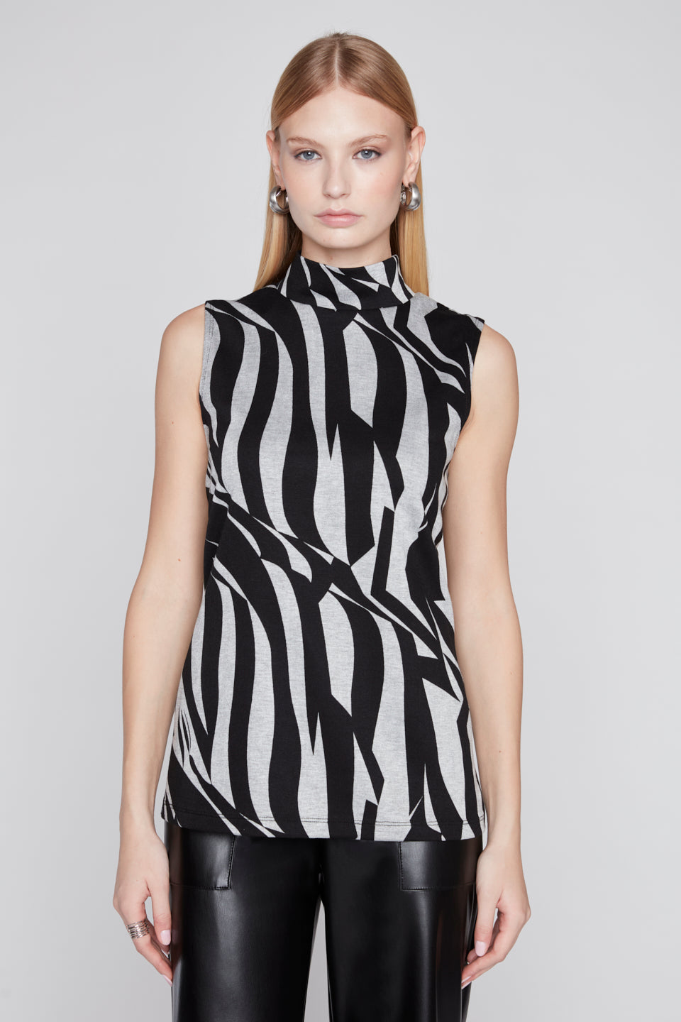 Compli K Sleeveless Mock Neck Top 36559