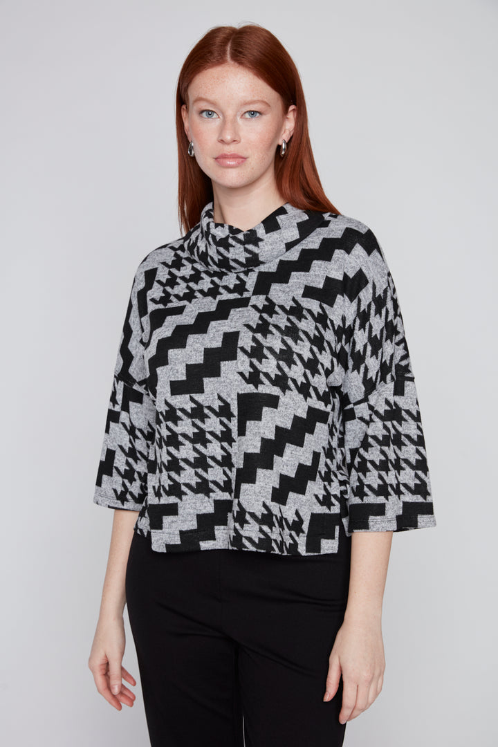 Compli K Cropped Cowl Neck Top 36564