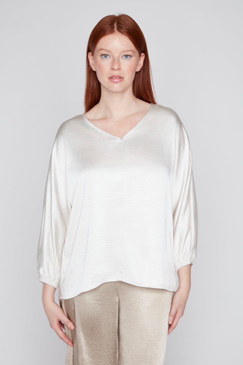 Compli K Long Sleeve V-Neck Top 50318