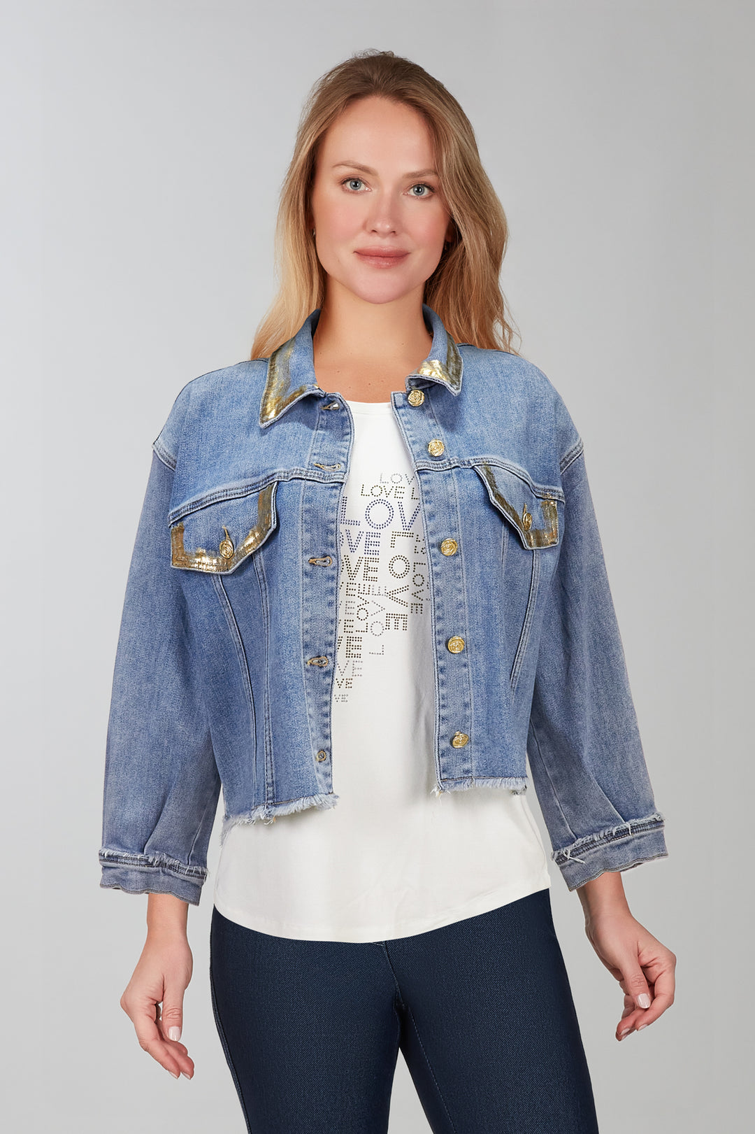 Tricotto Woven Denim Jacket 56386