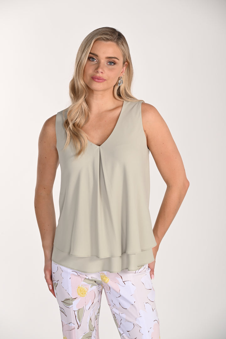 Casual V-neck Sleeveless Style 61175Ext