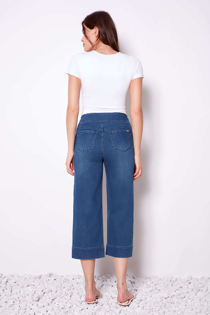 UP! Denim Cropped Wide-leg Pant 68294