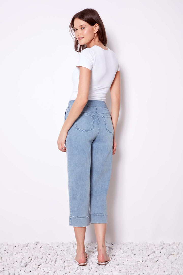 UP! Denim Cropped Wide-leg Pant 68294