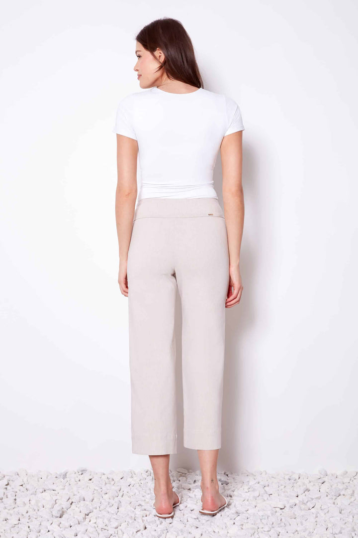 UP! Linen Effect Techno Cropped Pant 68446