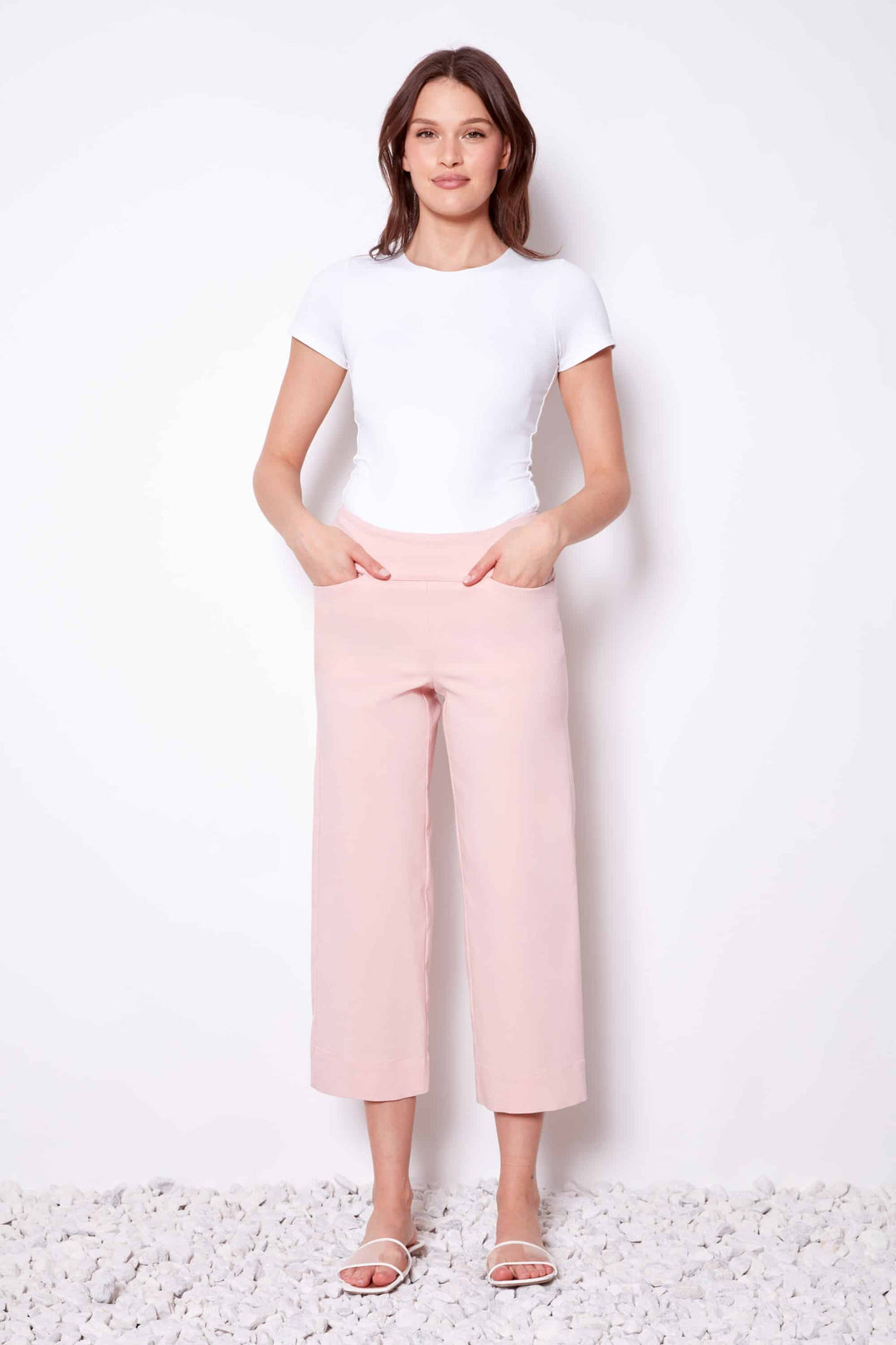 UP! Linen Effect Techno Cropped Pant 68446