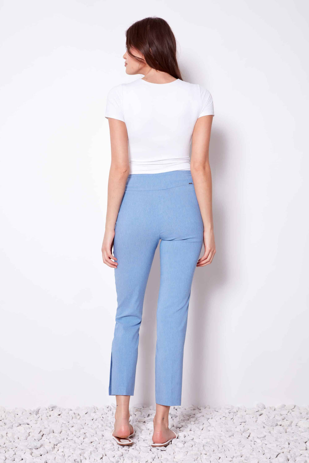 UP! Linen Effect Techno Ankle Pant 68450