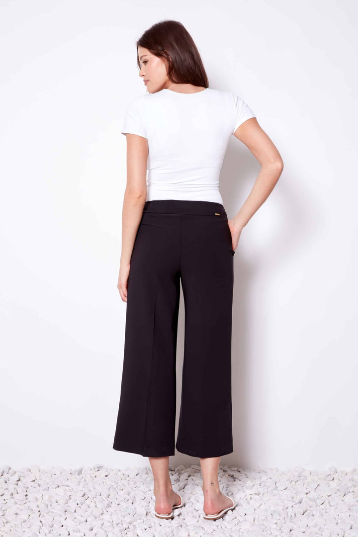 UP! Solid Amalfi Wide-leg Cropped Pant 68467