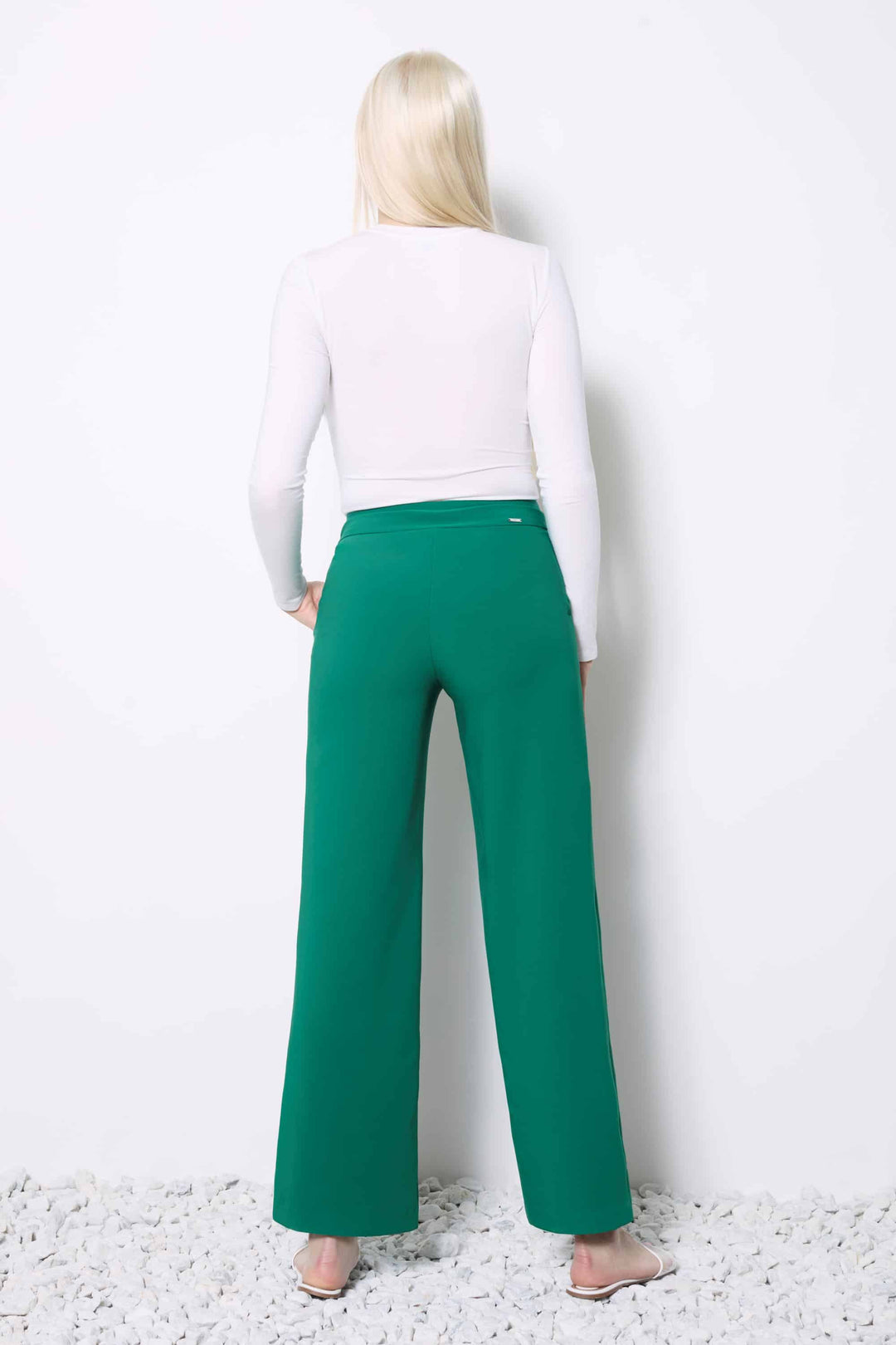 UP! Solid Amalfi Straight-leg Pant 68470