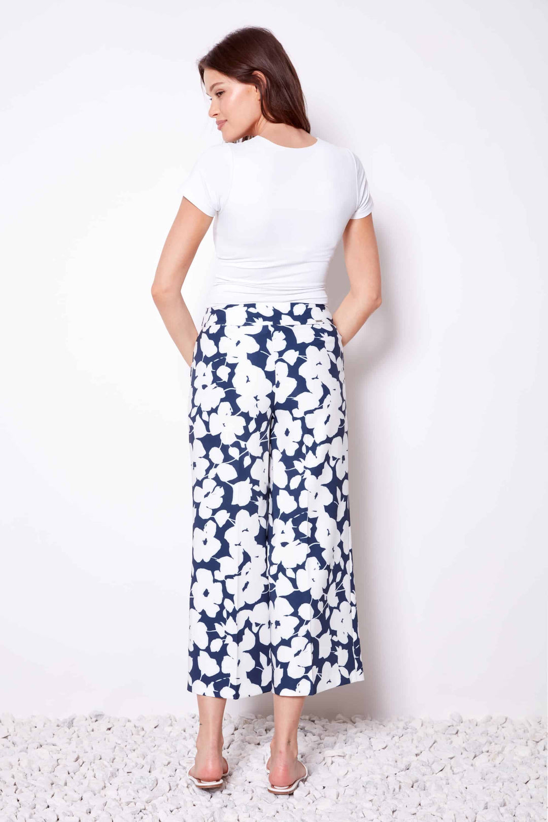 UP! Poppy Amalfi Wide-leg Cropped Pant 68472