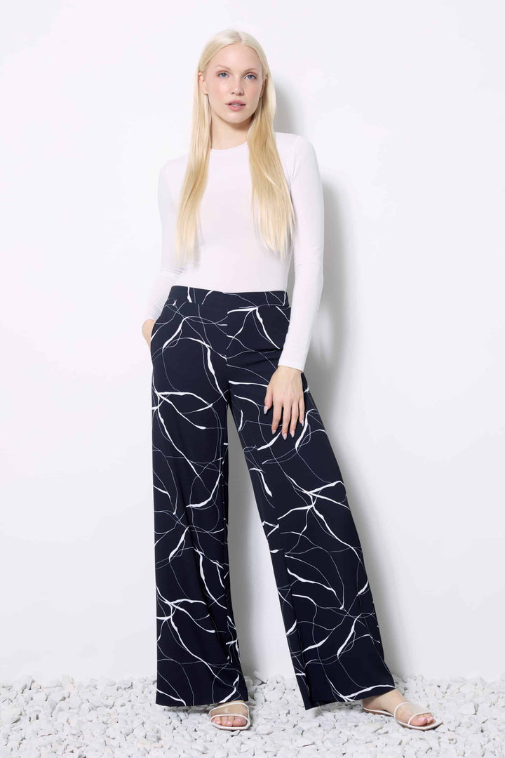 UP! Marble Vegan Silk Wide-leg Pant 68485