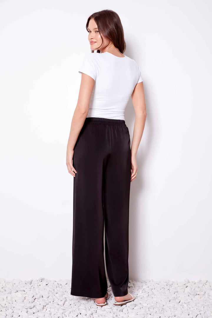 UP! Solid Belize Satin Wide-leg Pant 68487