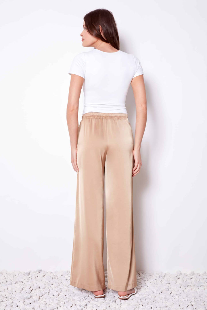 UP! Solid Belize Satin Wide-leg Pant 68487