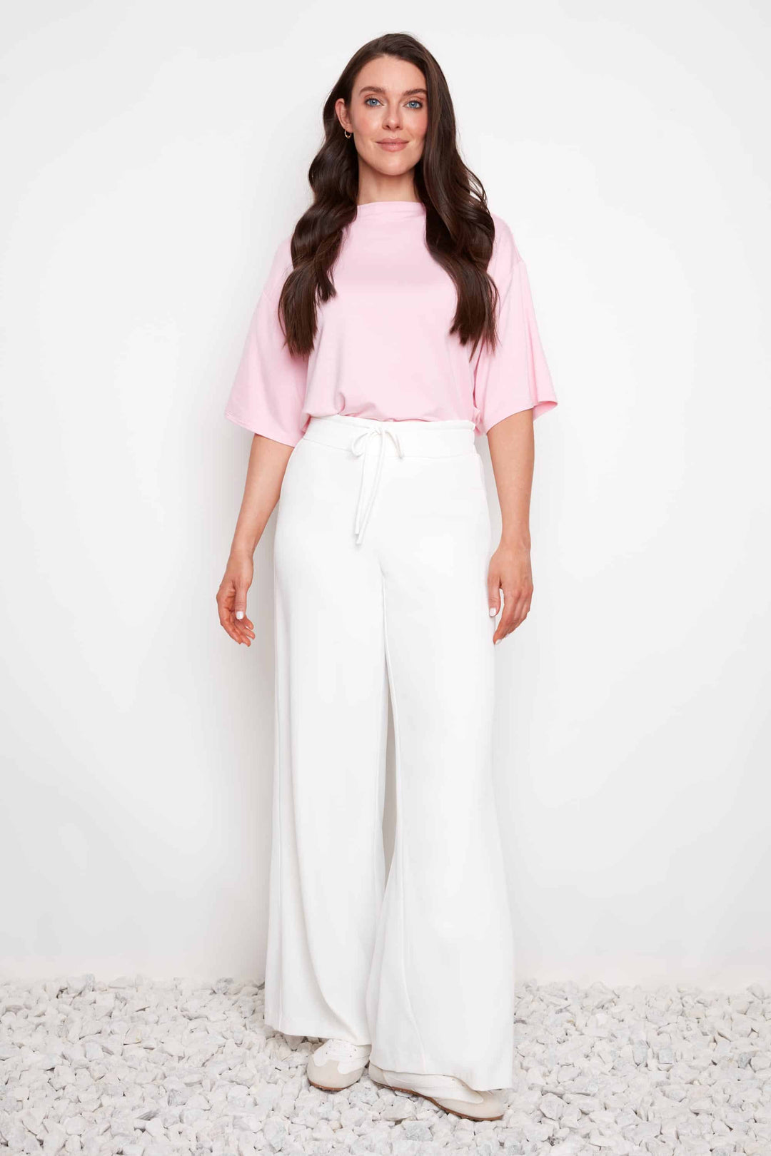 Vegan Silk Wide-leg Full-length Pant