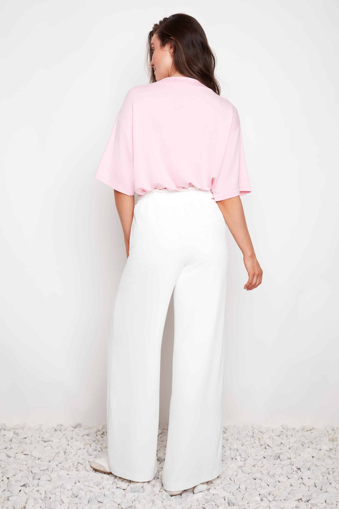 Vegan Silk Wide-leg Full-length Pant