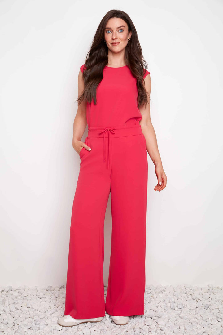Vegan Silk Wide-leg Full-length Pant