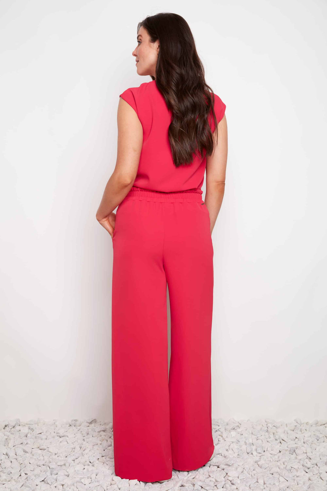 Vegan Silk Wide-leg Full-length Pant