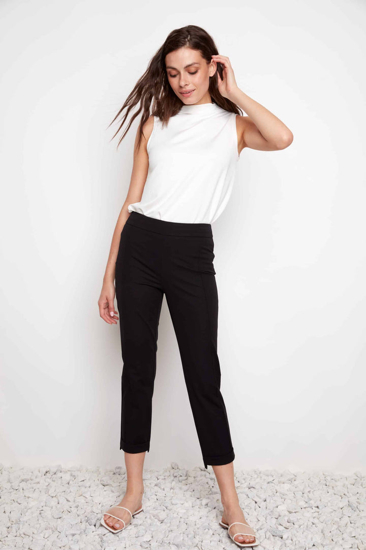 Compression Slim Cropped Front-cuff Pant