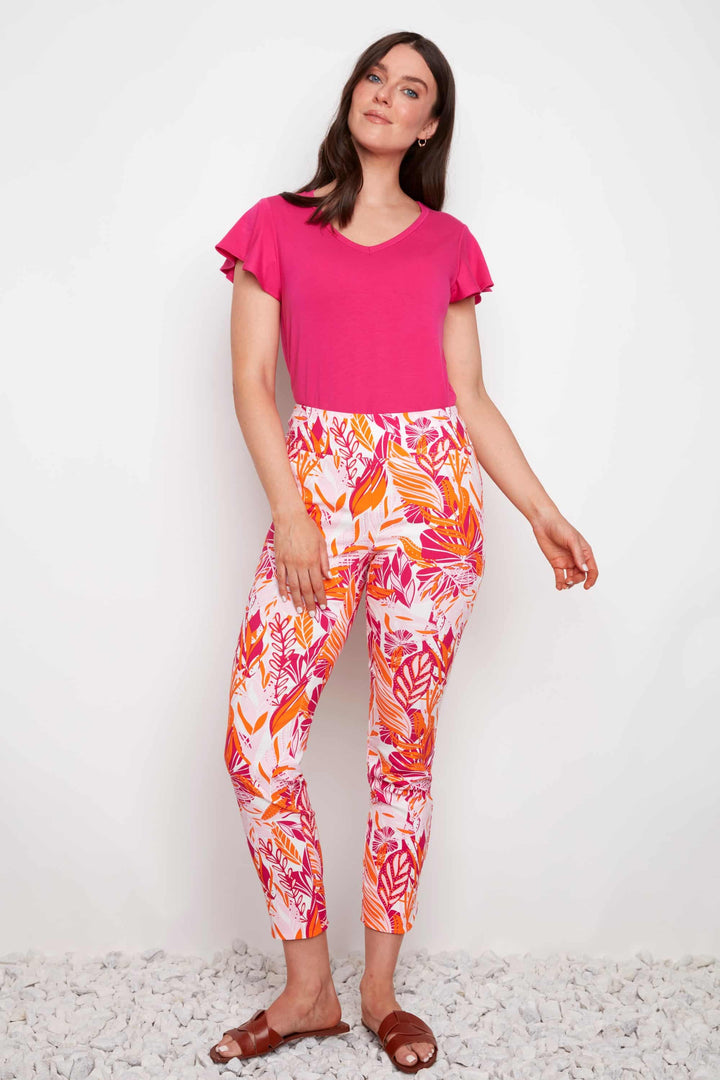 Sunset Techno Petal-slit Ankle Pant Style 68873