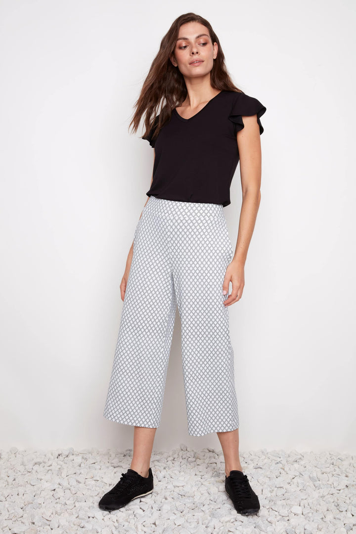 Casa Soft Stream Wide Leg Cropped Pant Style 68897