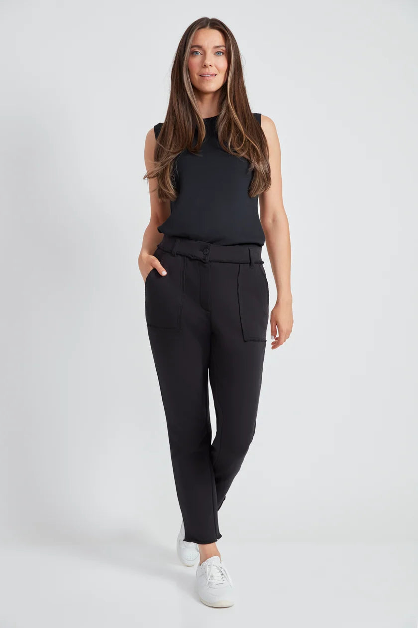UP! French Terry Raw Edge Slim Cargo Pant 69076