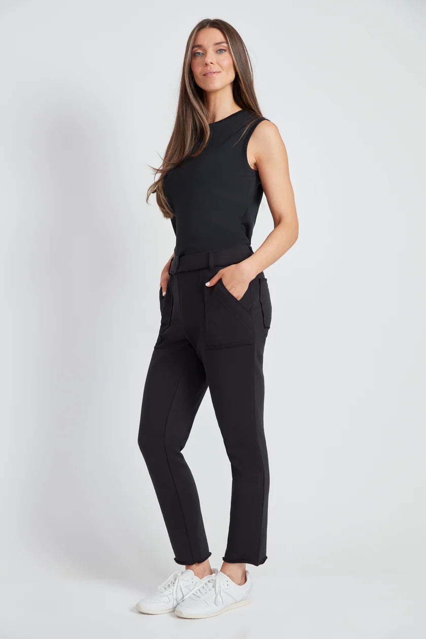 UP! French Terry Raw Edge Slim Cargo Pant 69076