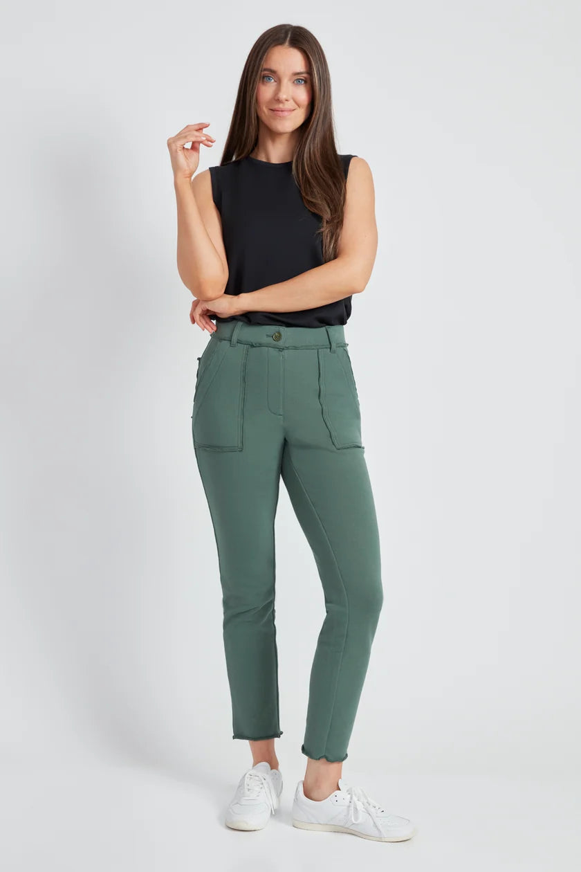 UP! French Terry Raw Edge Slim Cargo Pant 69076