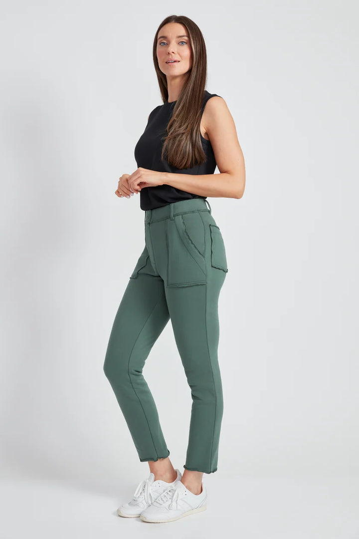 UP! French Terry Raw Edge Slim Cargo Pant 69076