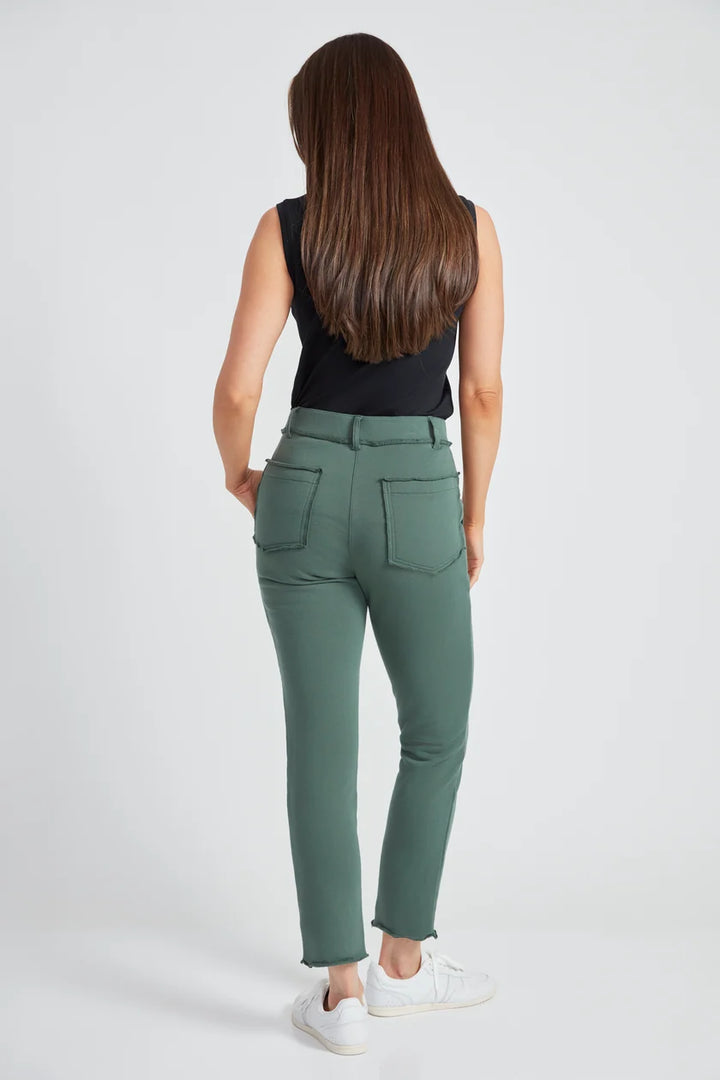 UP! French Terry Raw Edge Slim Cargo Pant 69076