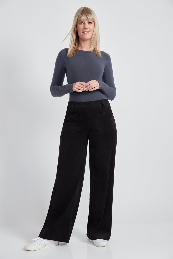 UP! Womens Wide Leg Pant With Pocket 69094