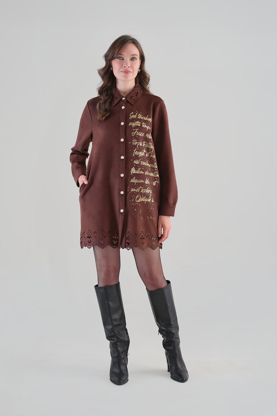Tricotto Knit Long Blouse 96063