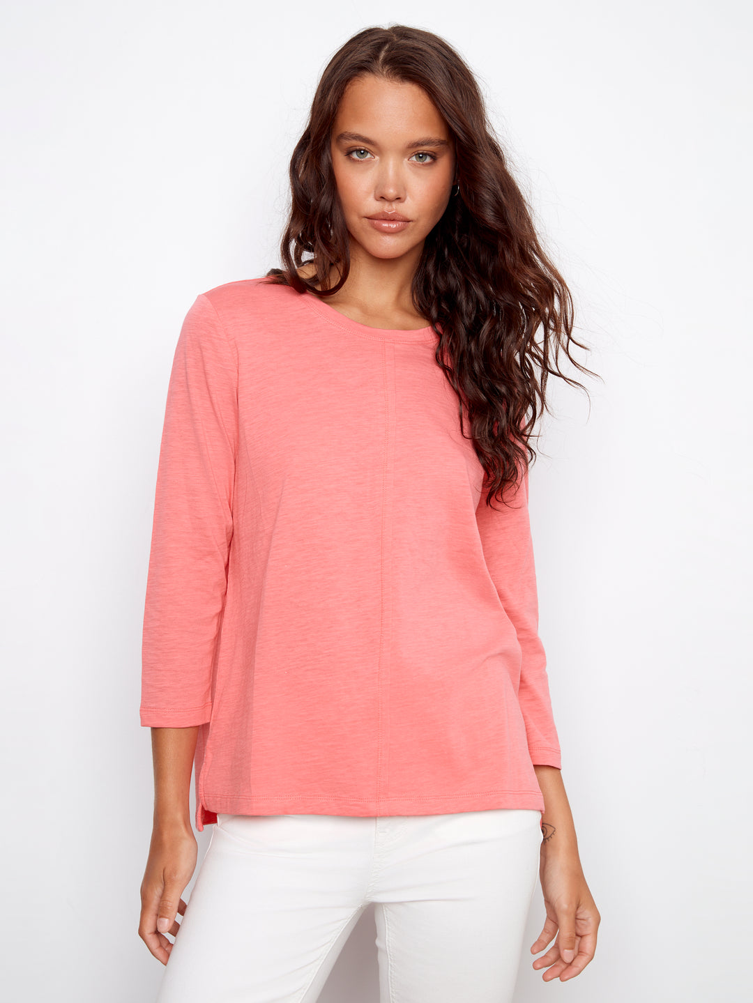 Organic Cotton 3/4 Sleeve Top