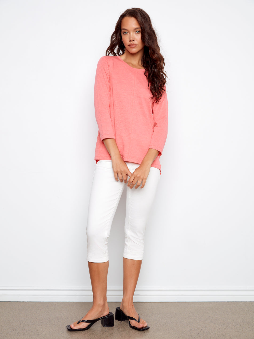 Organic Cotton 3/4 Sleeve Top