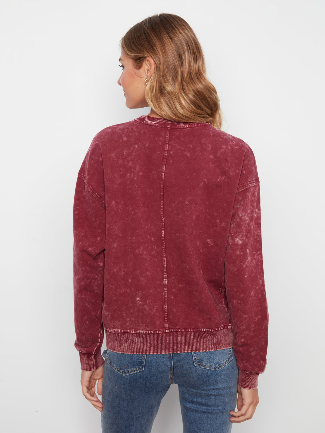 Long Sleeve Top With Flower Applique