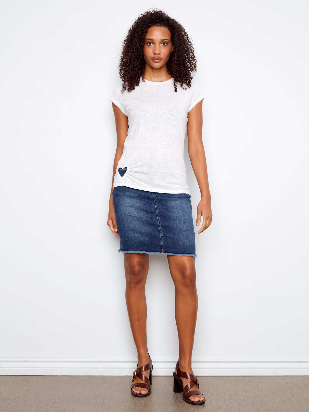 Organic Cotton T-Shirt With Heart Cut-Out