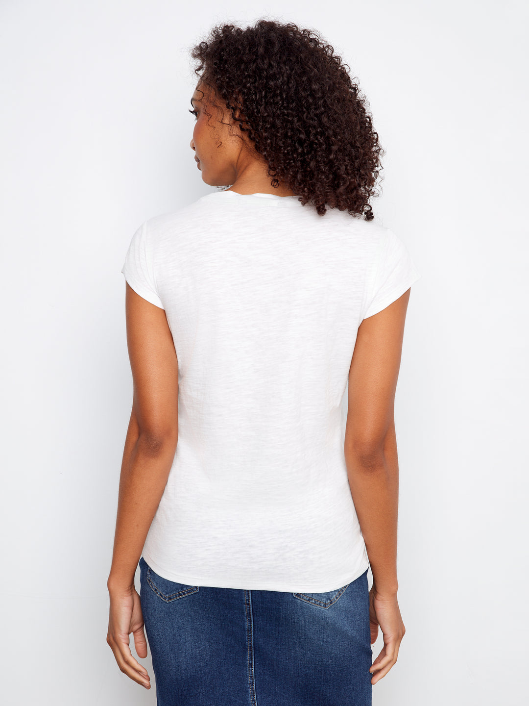 Organic Cotton T-Shirt With Heart Cut-Out